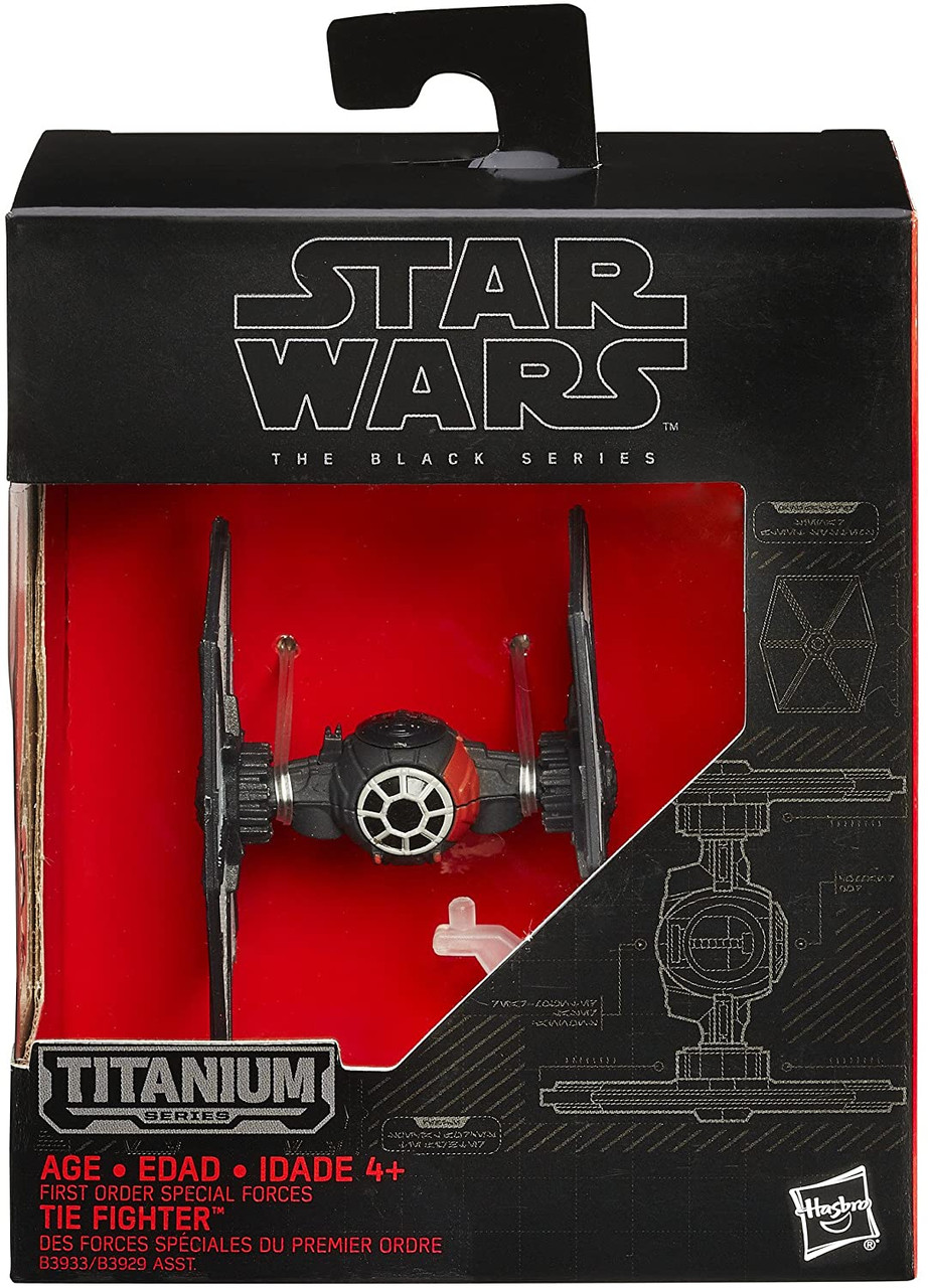 Star Wars The Black Series #04 First Order Special Forces TIE Fighter  Titanium