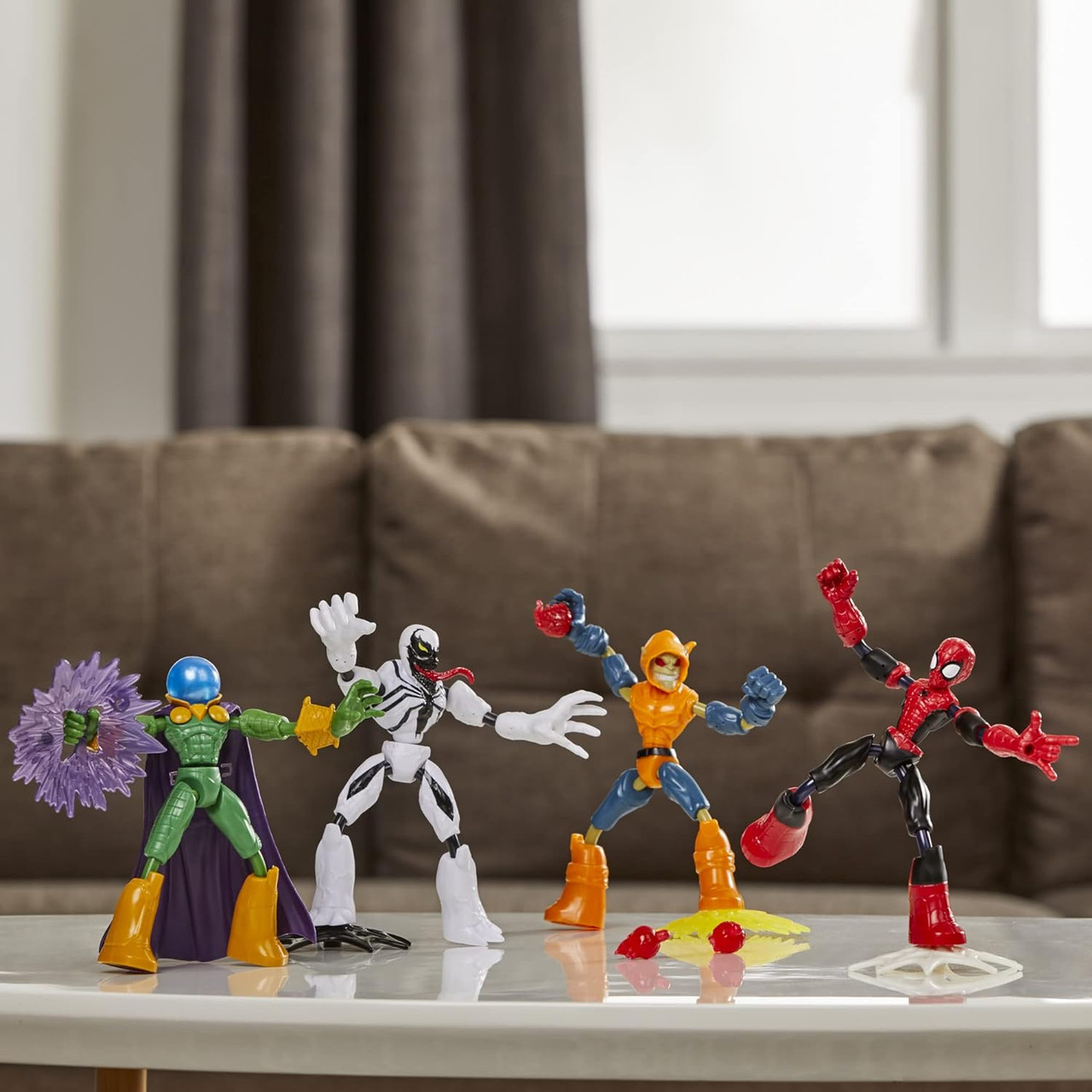 Marvel Spider-Man Bend and Flex Action Figure 4 Pack with