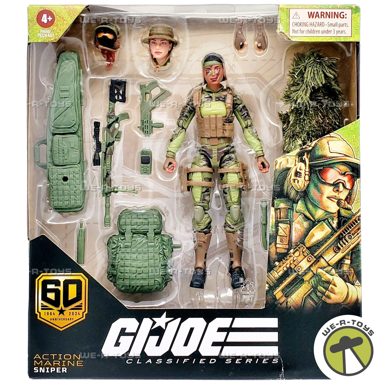 G.I. Joe Classified Series Action Marine Sniper Action Figure 2024