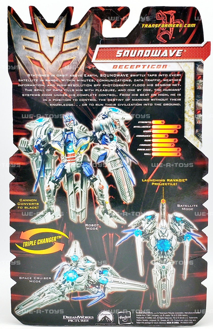 Transformers Revenge of the Fallen Soundwave Deluxe Class Action