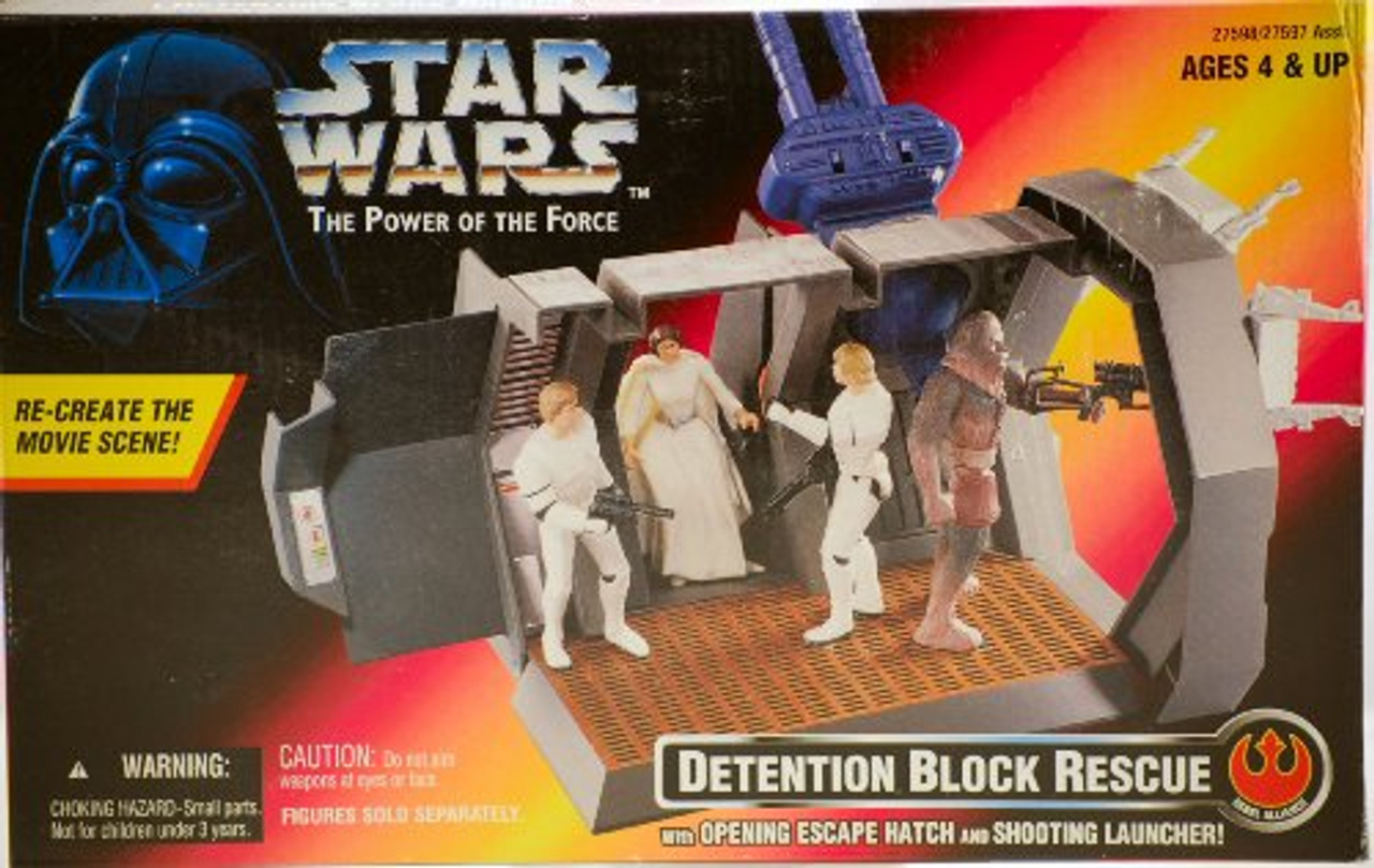 Star Wars POTF Detention Block Rescue Playset Kenner 1996