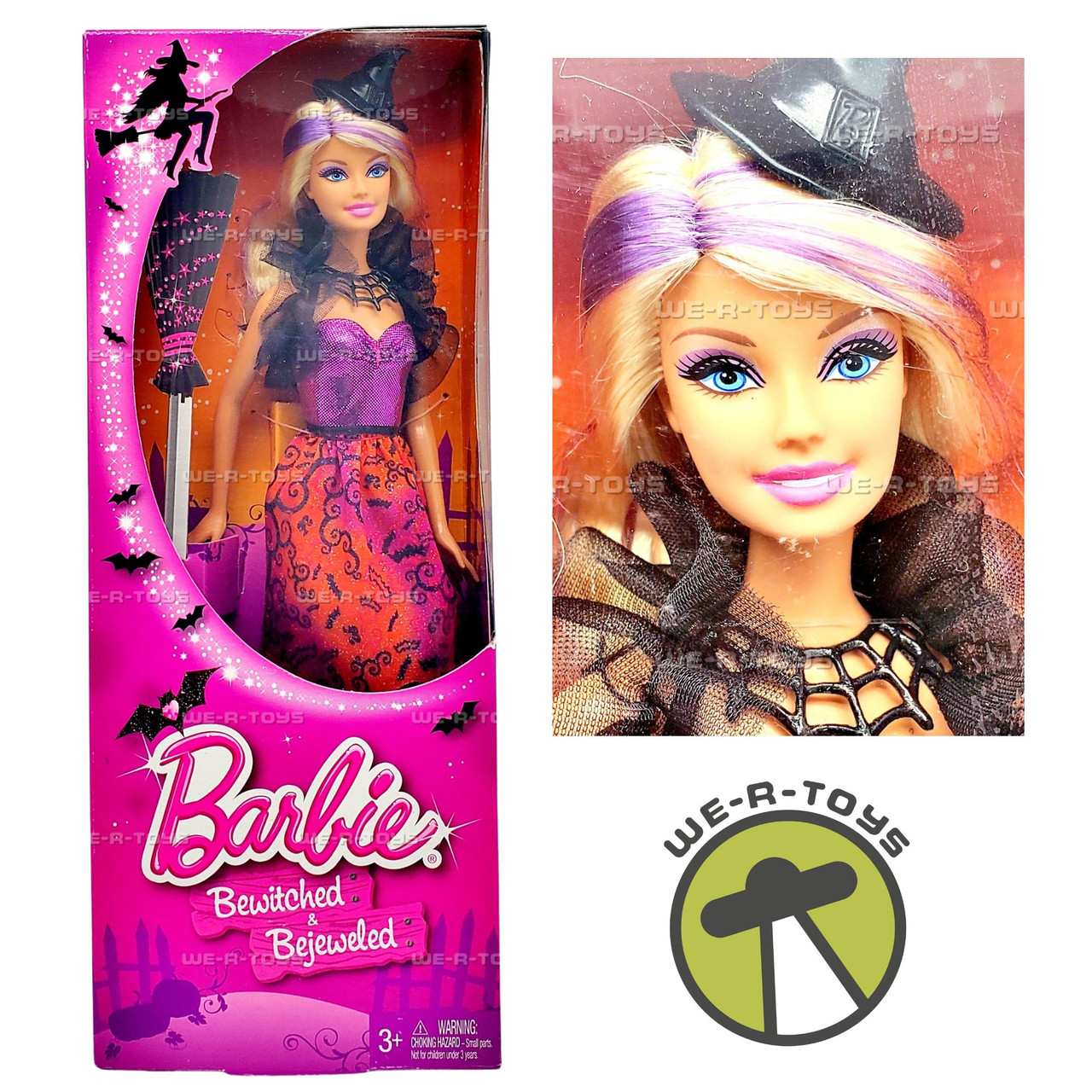 Barbie Halloween Bewitched & Bejeweled Doll 2013 Mattel BBV49 - We