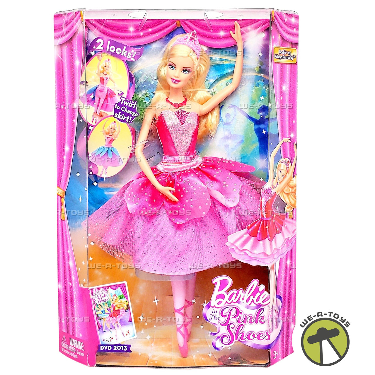 Barbie in the Pink Shoes Transforming Ballerina Kristyn Doll X8810