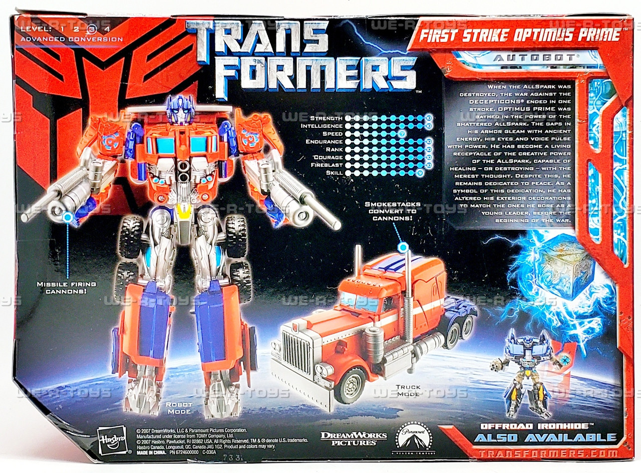 Transformers Voyager First Strike Optimus Prime Action Figure 2007
