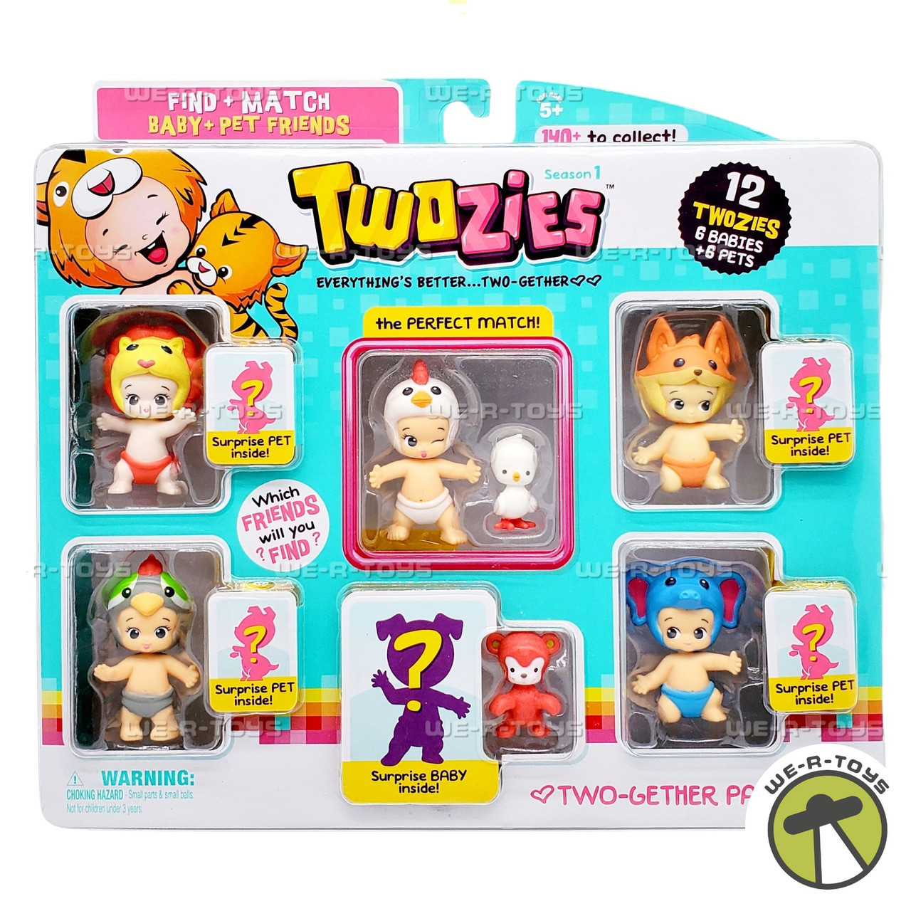 Twozies Season 1 Baby and Pet Friends Two-Gether Pack Figures