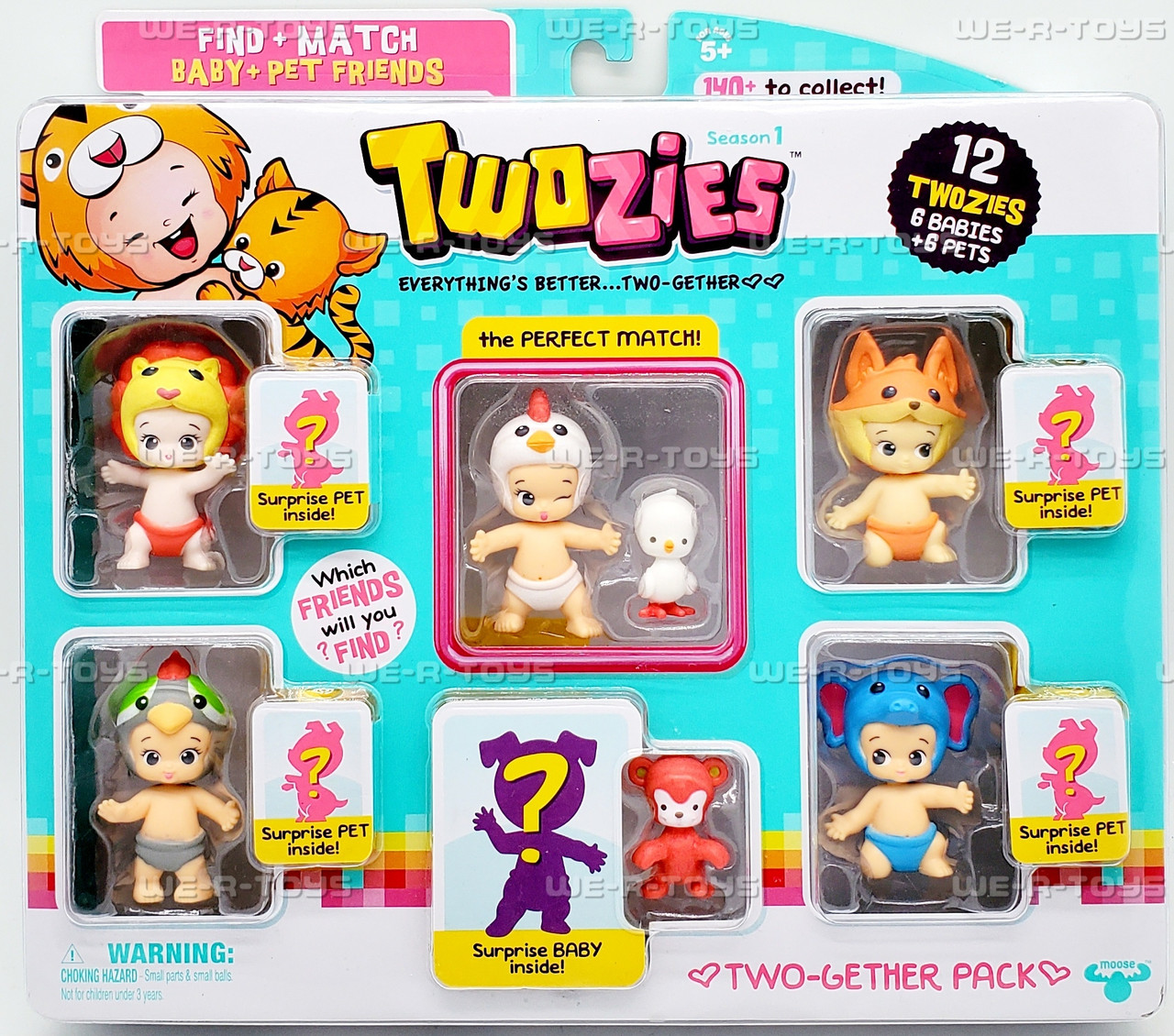 Twozies Season 1 Baby and Pet Friends Two-Gether Pack Figures