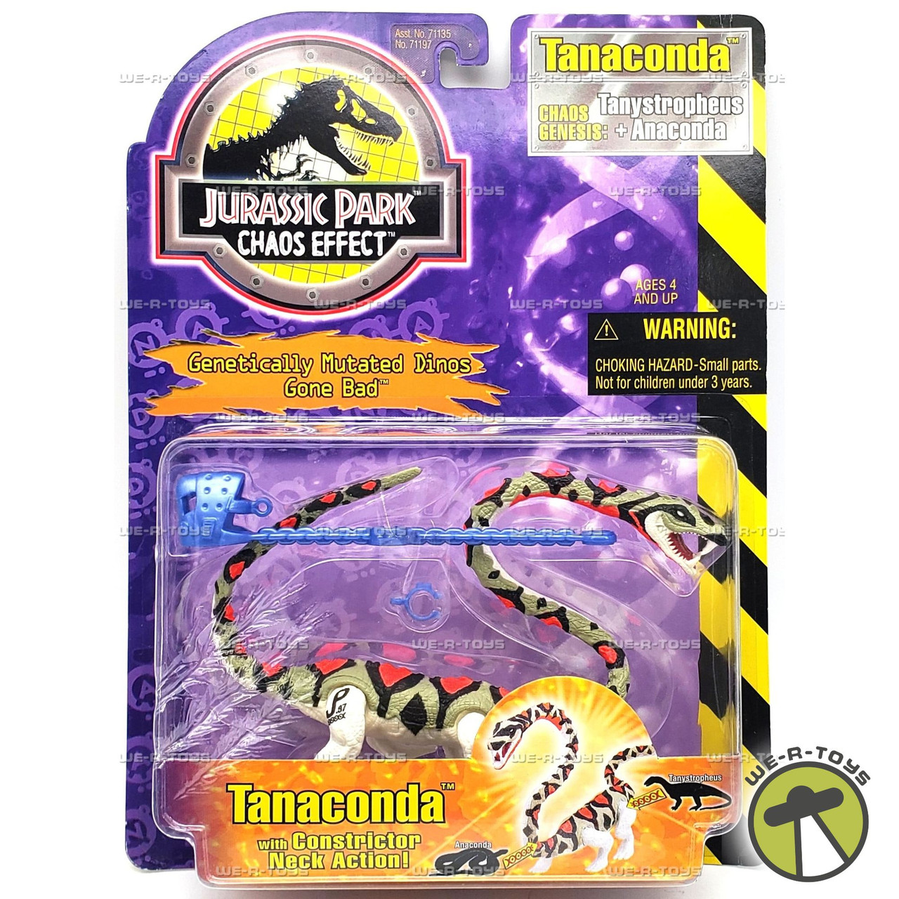 Jurassic Park Chaos Effect Tanaconda Action Figure 1997 Hasbro