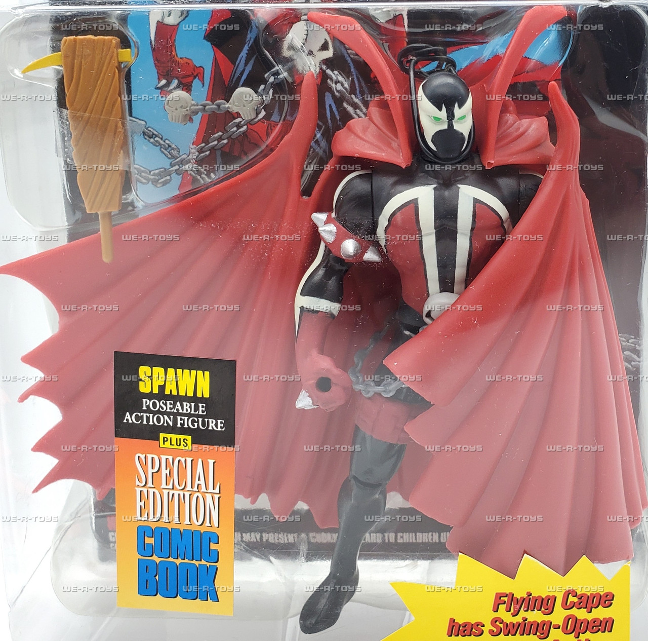 Spawn Figure with Full Size Comic Book 1994 Todd Toys 10101 - We-R