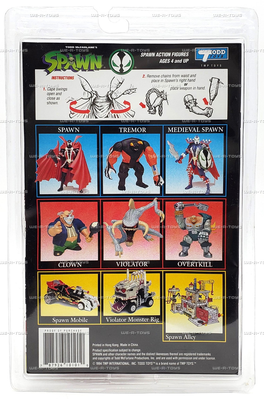 Spawn Figure with Full Size Comic Book 1994 Todd Toys 10101 - We-R