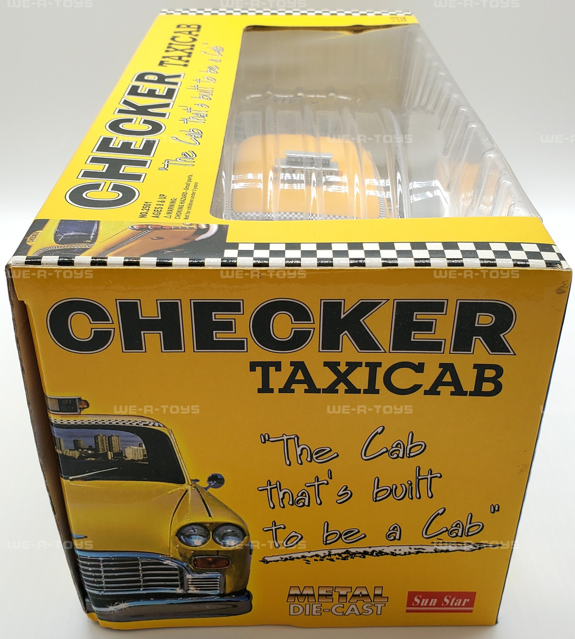 Sun Star 1981 New York Checker Taxicab Die Cast Vehicle 1:18 Scale