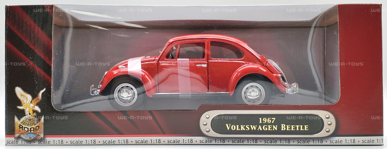 Road Signature 1967 Volkswagen Beetle未使用 Road Signature 1967 Volkswagen Beetle Red Die Cast Metal Vehicle 1