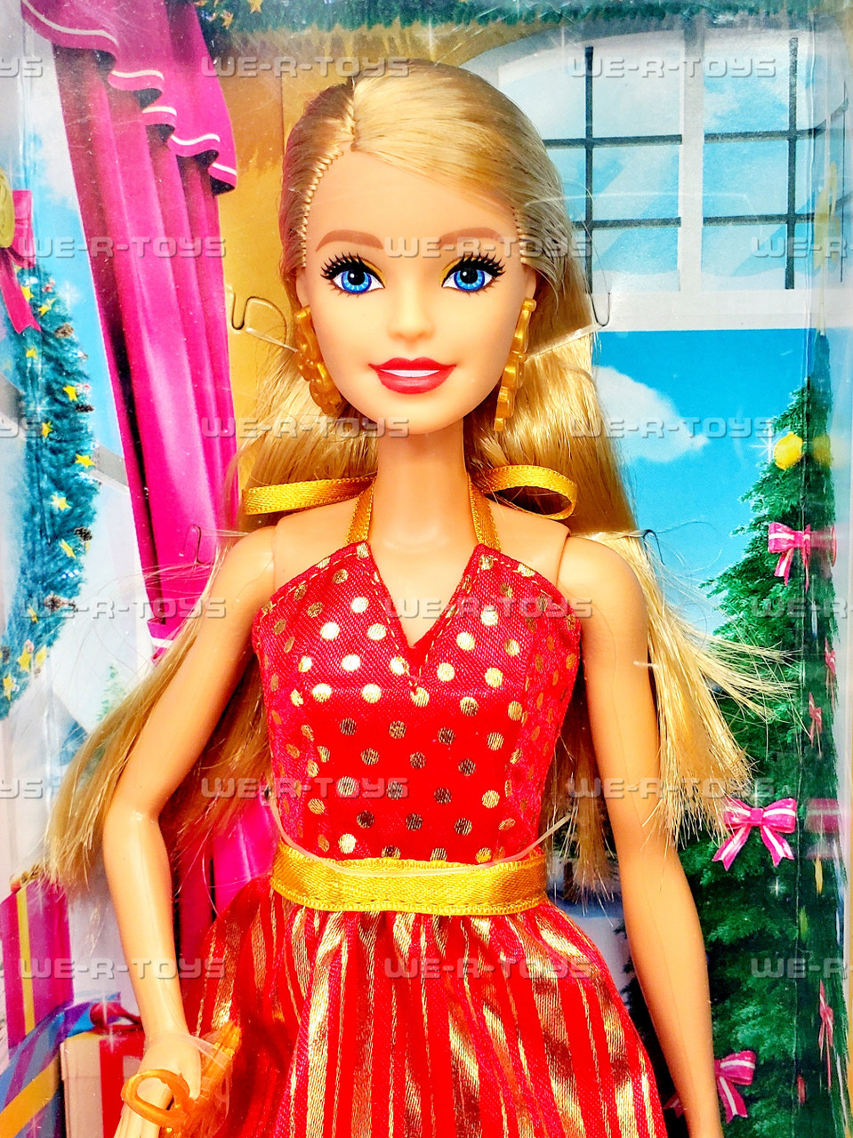 Barbie Budget Red and Gold Dress Holiday Doll 2018 Mattel GFF68 - We-R-Toys Barbie Budget Red and Gold Dress Holiday Doll 2018 Mattel GFF68 - We-R-Toys