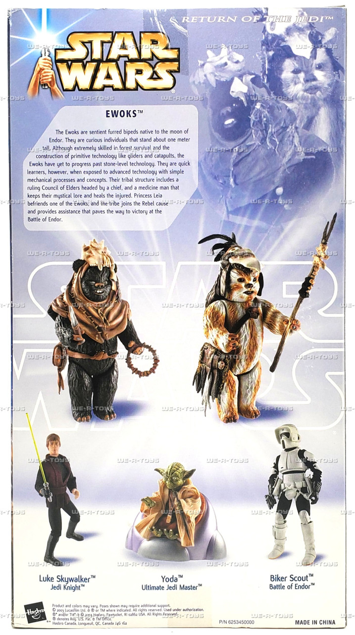 Star Wars ROTJ Battle of Endor Ewoks Action Figures 2003 Hasbro