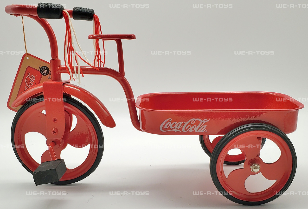 Boyds Bears The Coca-Cola Collection Craig & Dog on Tricycle Item