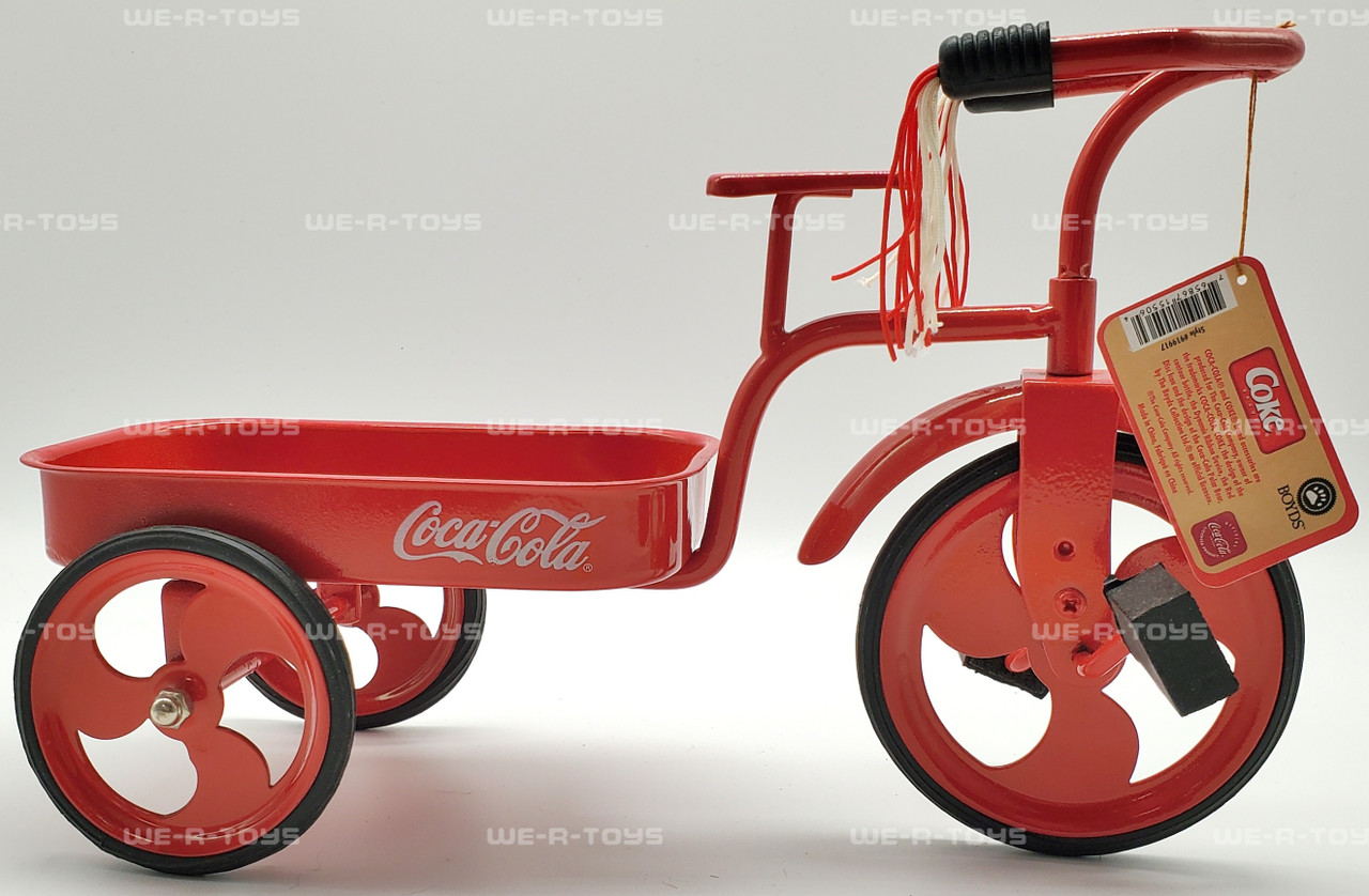 Boyds Bears The Coca-Cola Collection Craig & Dog on Tricycle Item