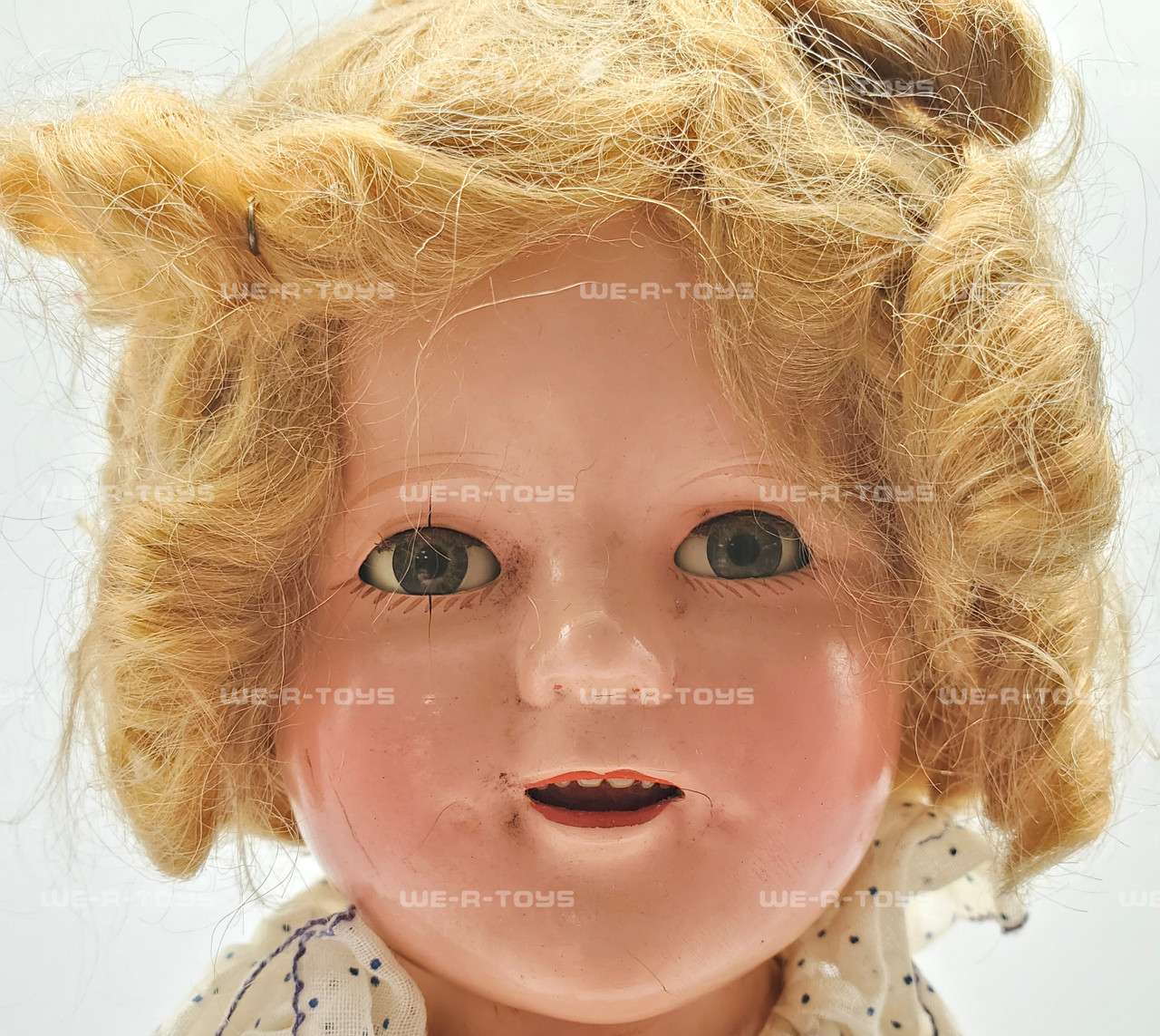 ビンテージ、シャーリー・テンプル人形 ポルカドットのドレス IDEAL s-l400.jpg