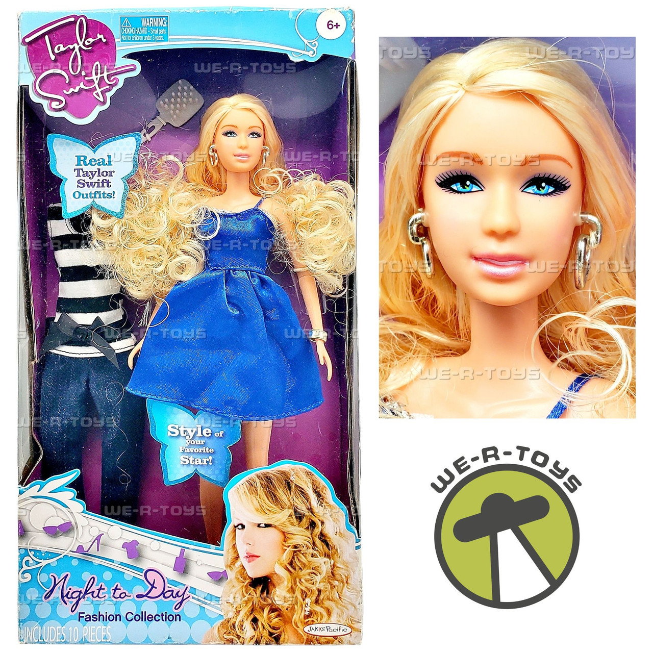 Taylor Swift Night to Day Fashion Collection Doll 2007 Jakks Pacific 07816 - We-R-Toys Taylor Swift Night to Day Fashion Collection Doll 2007 Jakks Pacific 07816 - We-R-Toys