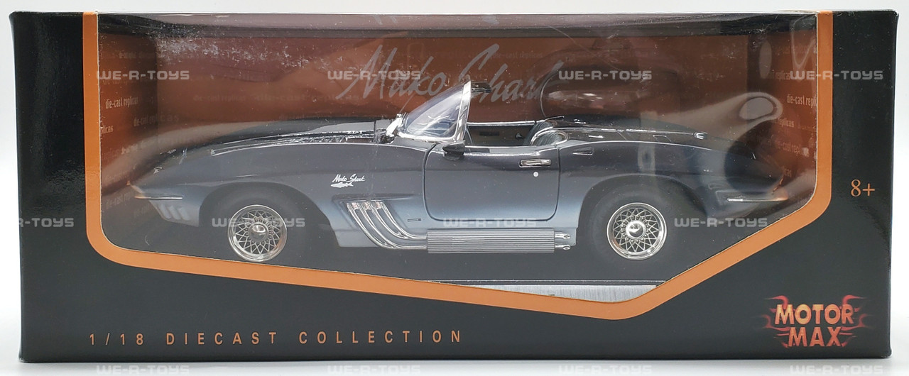 Motormax 1961 Mako Shark Die Cast Vehicle 1:18 Scale NEW