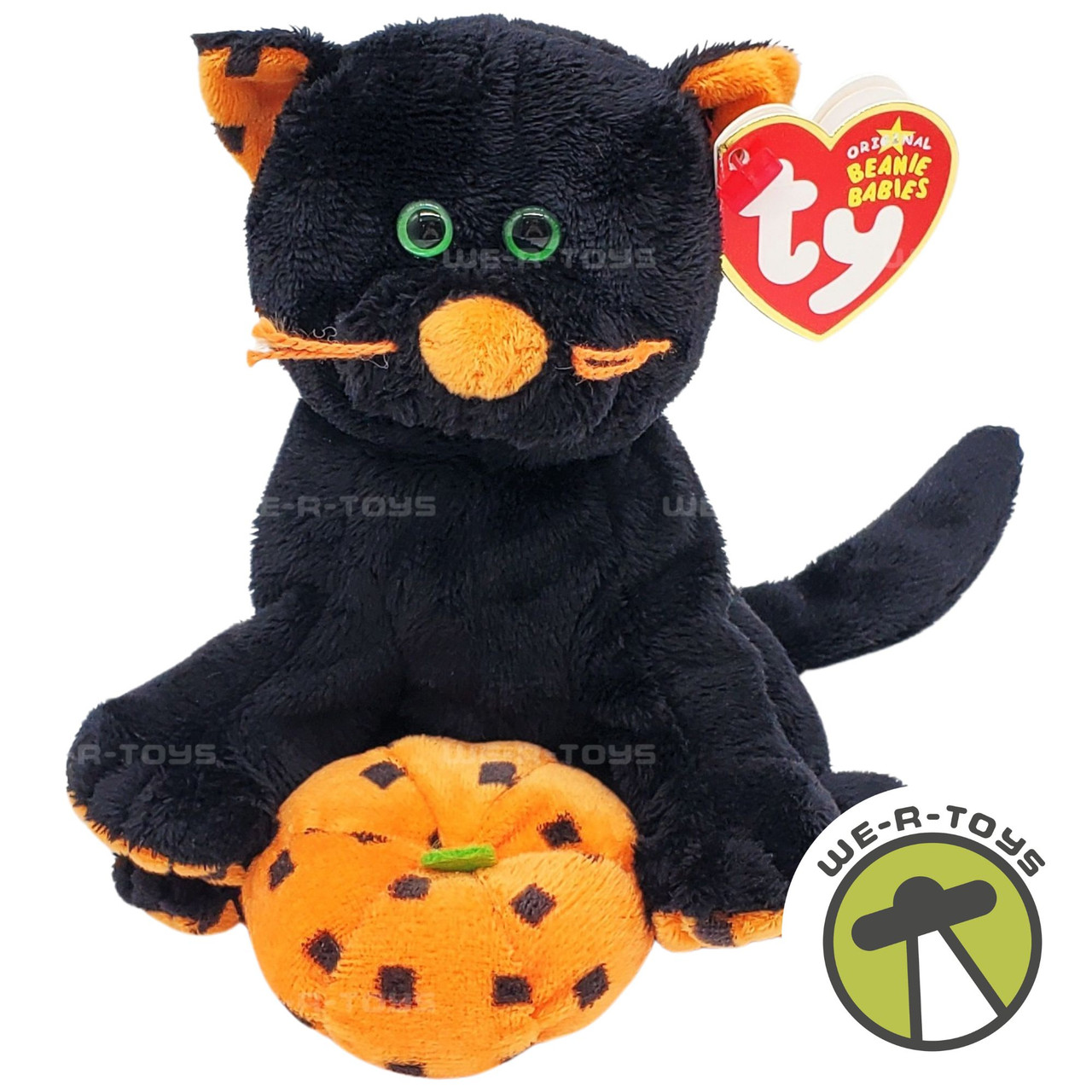 Ty Beanie Babies Superstition the Cat Halloween Plush 2006 - We-R-Toys