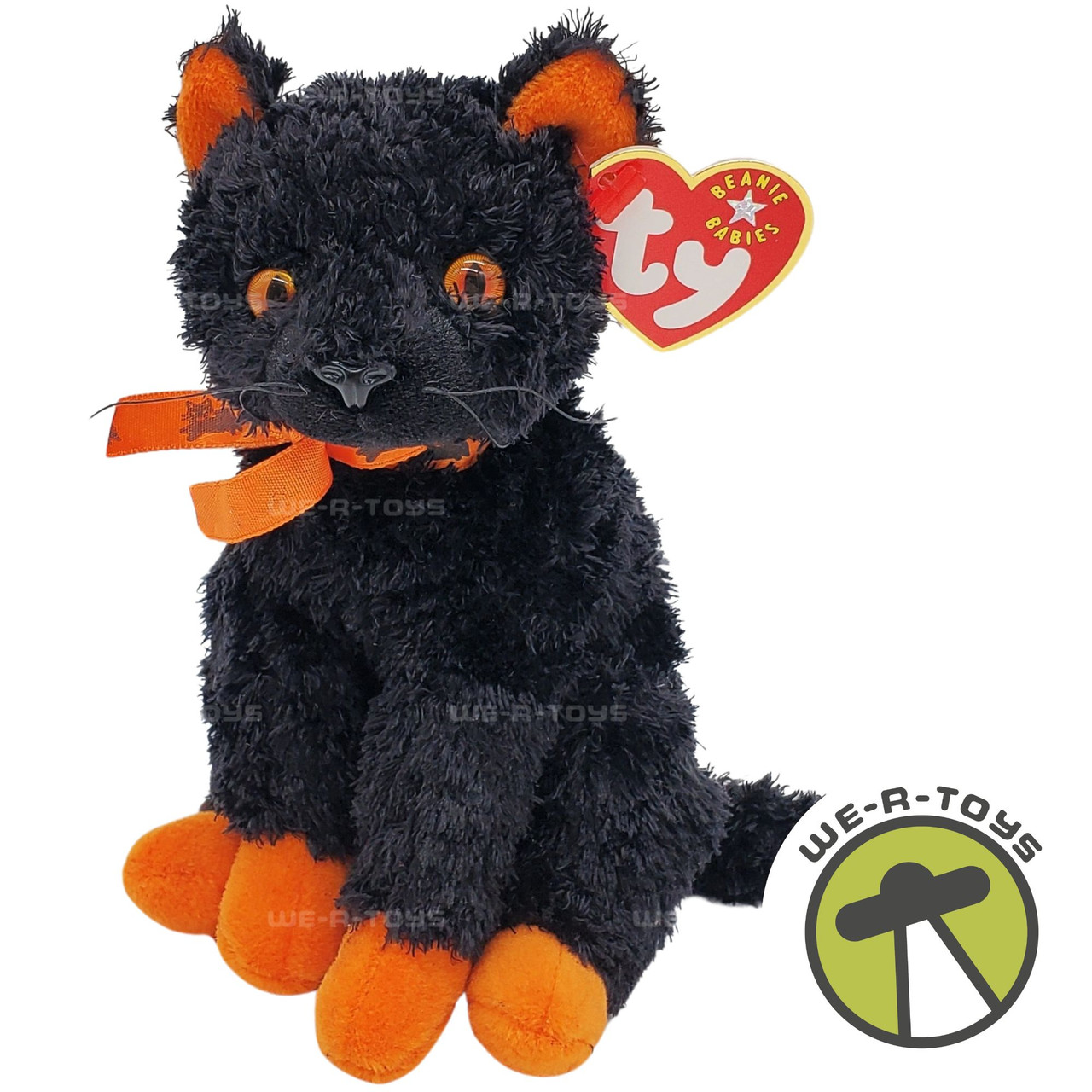 Ty Beanie Babies Fraidy the Cat Halloween Plush 2001 - We-R-Toys