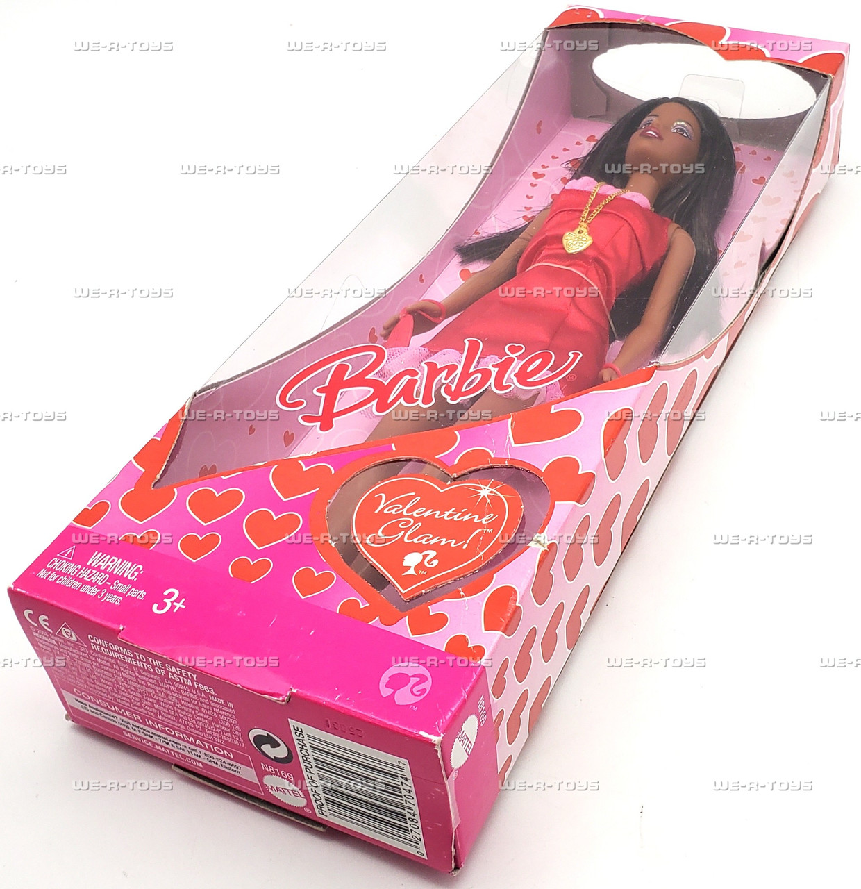 Barbie Valentine Glam African American Doll 2008 Mattel #N8169