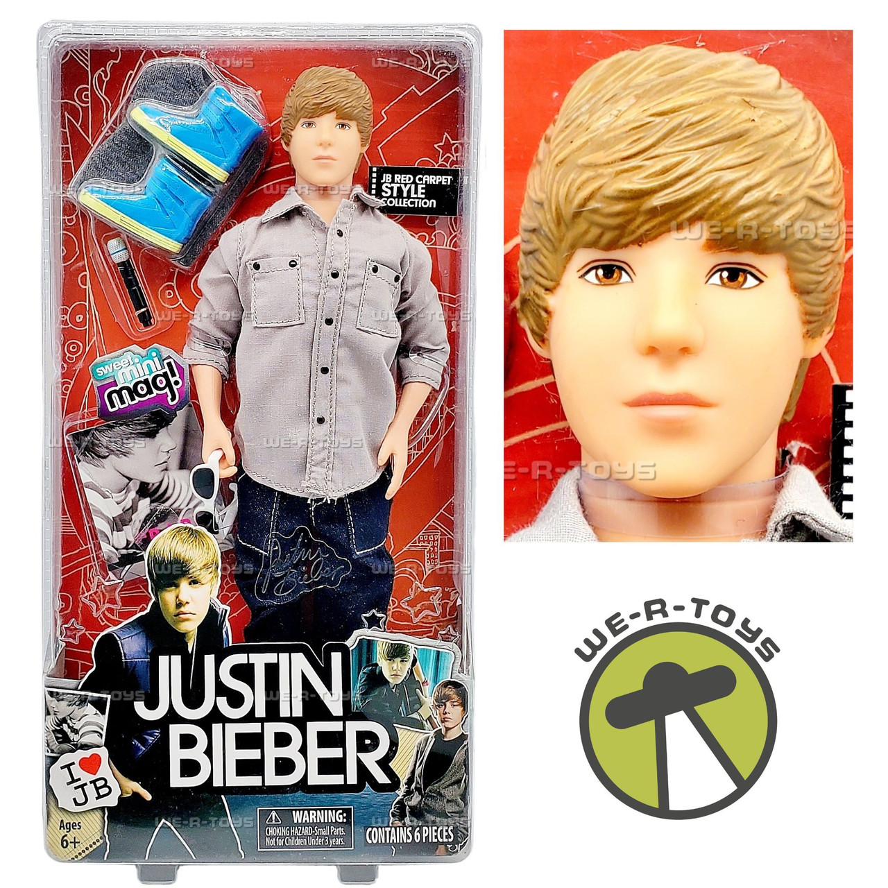 Justin Bieber Red Carpet Style Doll 2010 Bravado 31000 - We-R-Toys