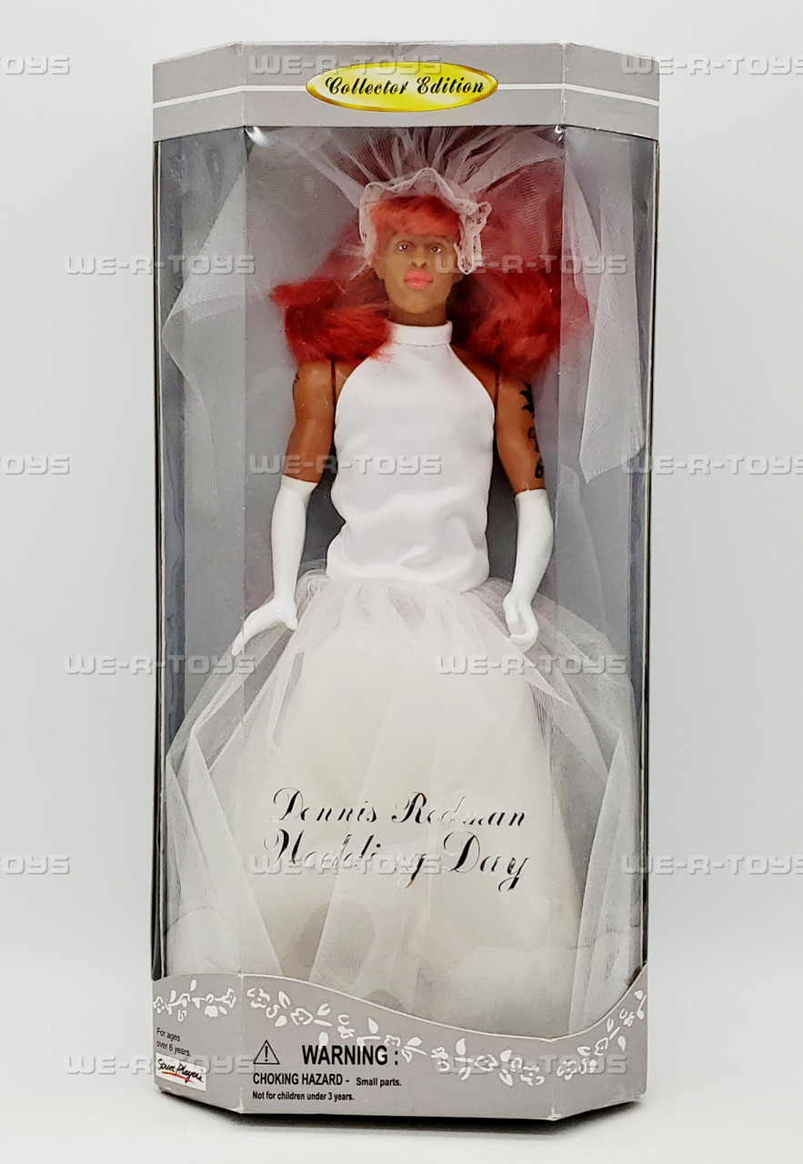 NBA Dennis Rodman Wedding Day Doll Collector Edition 1997 Street Players #72005 - We-R-Toys NBA Dennis Rodman Wedding Day Doll Collector Edition 1997 Street Players #72005 - We-R-Toys