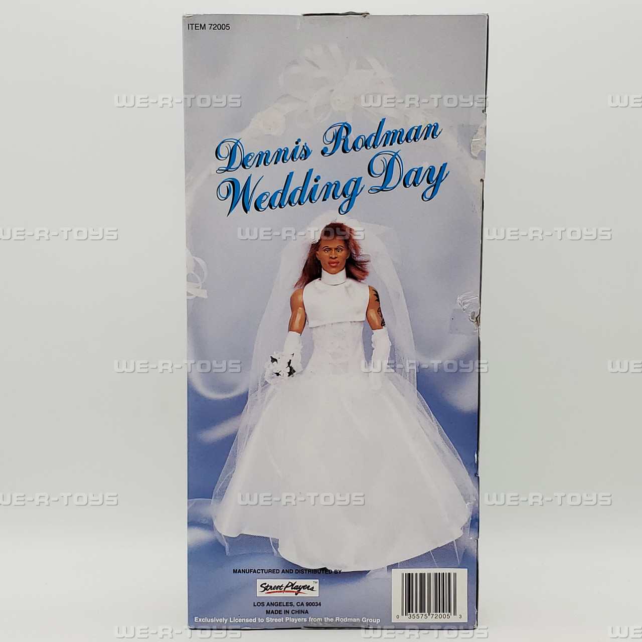 NBA Dennis Rodman Wedding Day Doll Collector Edition 1997 Street Players #72005 - We-R-Toys NBA Dennis Rodman Wedding Day Doll Collector Edition 1997 Street Players #72005 - We-R-Toys