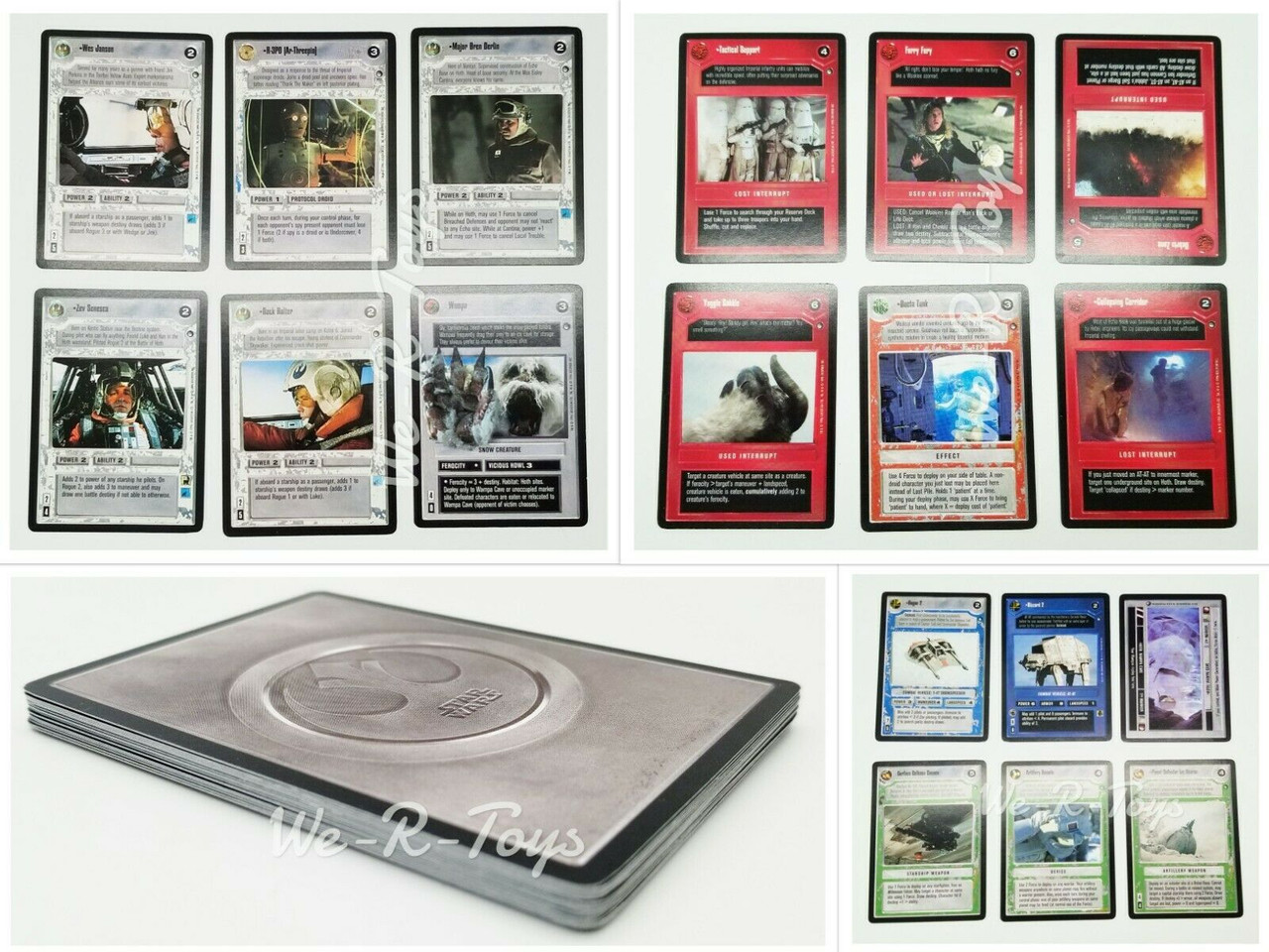 star wars ccg rare card list Star Wars CCG Customizable Card Game Hoth Lot of 18 R2 Cards Rare SWCCG  Decipher