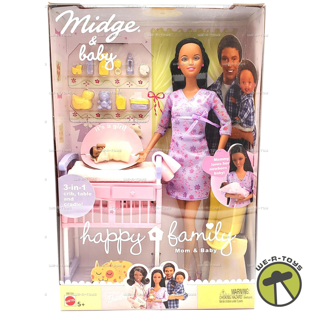 Barbie Midge & Baby Happy Family Mom & Baby Dolls 2002 Mattel