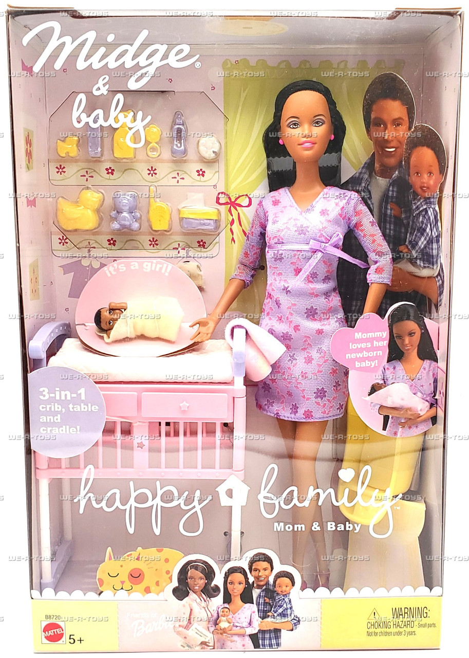 Barbie Midge & Baby Happy Family Mom & Baby Dolls 2002 Mattel