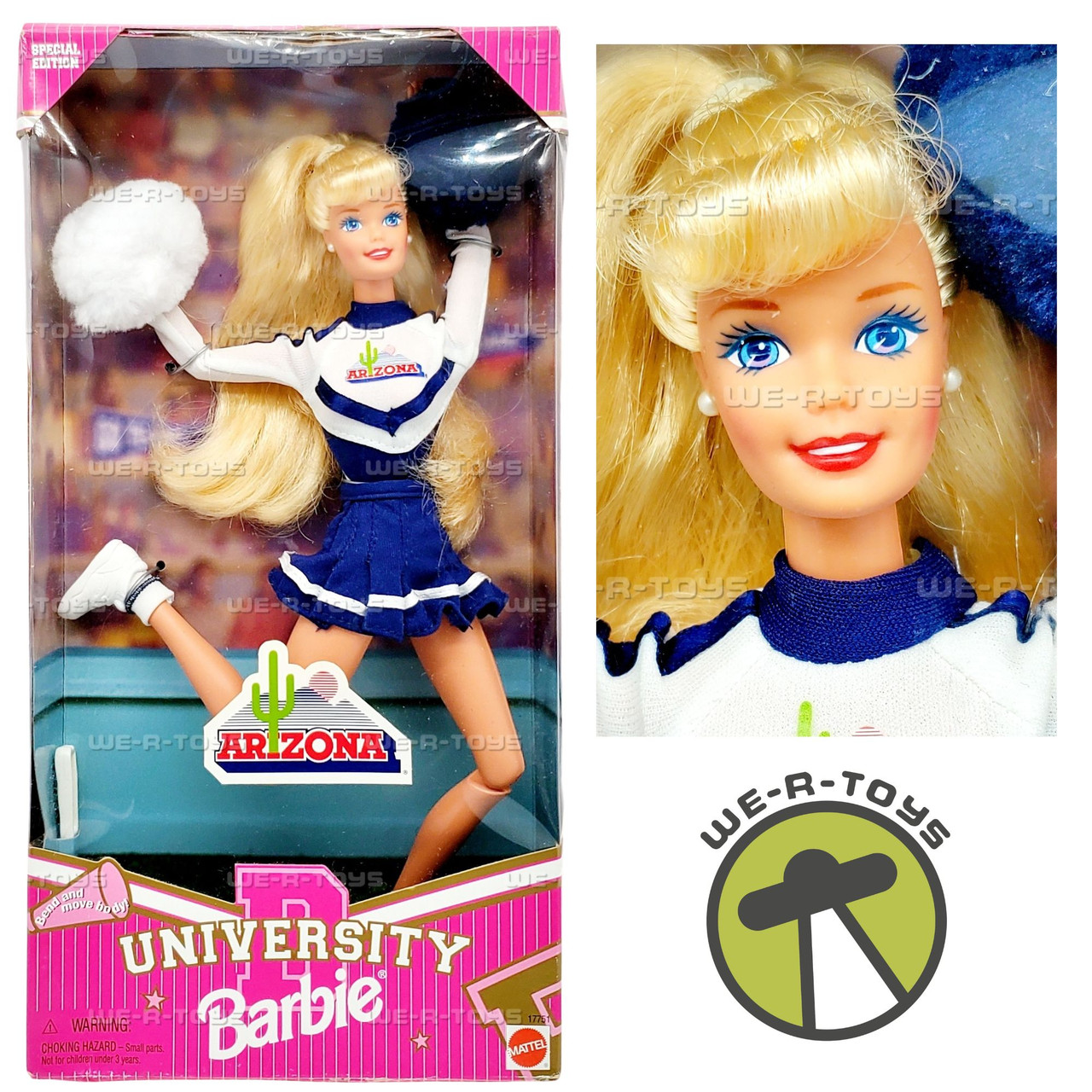Barbie Arizona University Cheerleader Doll 17751 Mattel 1996 - We