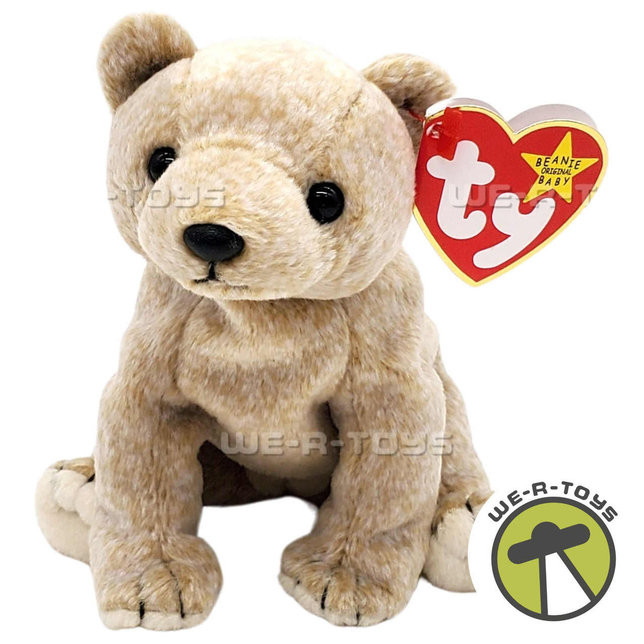 Beanie Babies Almond the Bear Plush by Ty 1999 - We-R-Toys