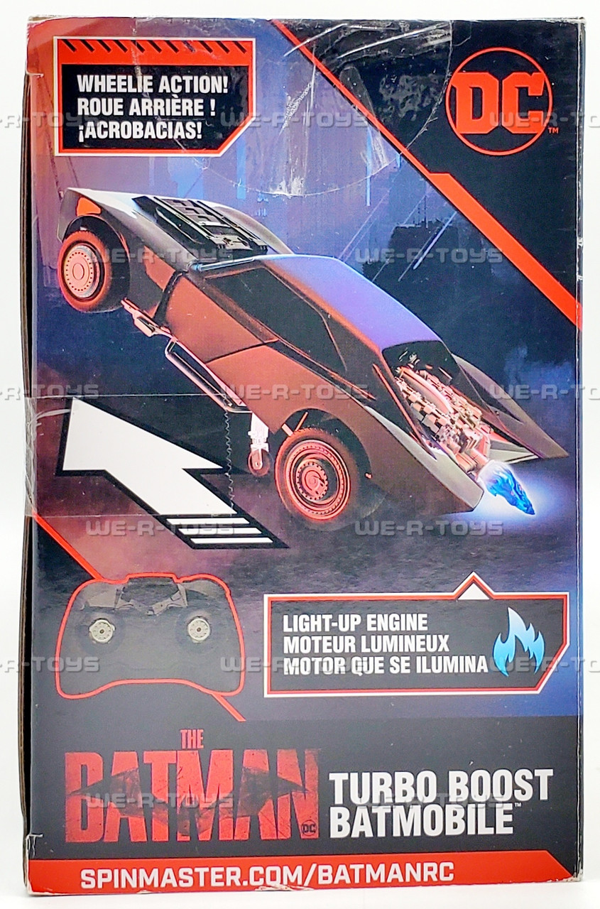 The Batman Turbo Boost Batmobile Remote Control Car 2022 Spin
