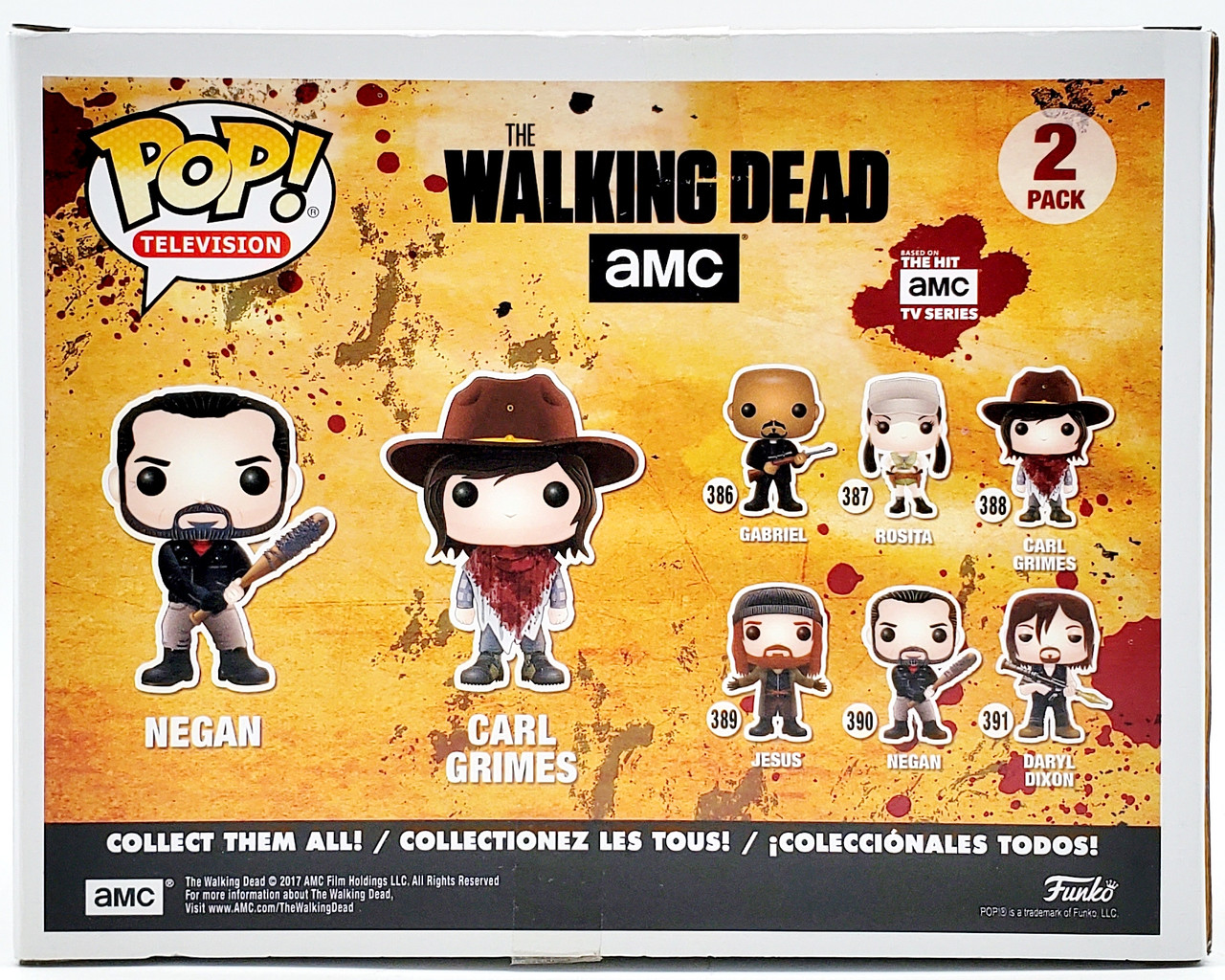 Funko POP TV The Walking Dead Negan and Carl Grimes Vinyl
