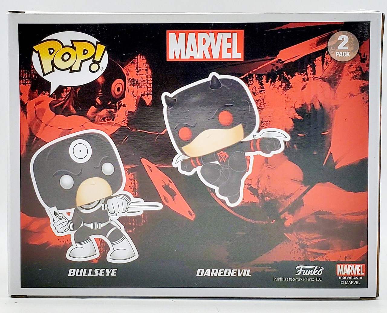 Funko POP Marvel Bullseye and Daredevil Marvel Collector Corps