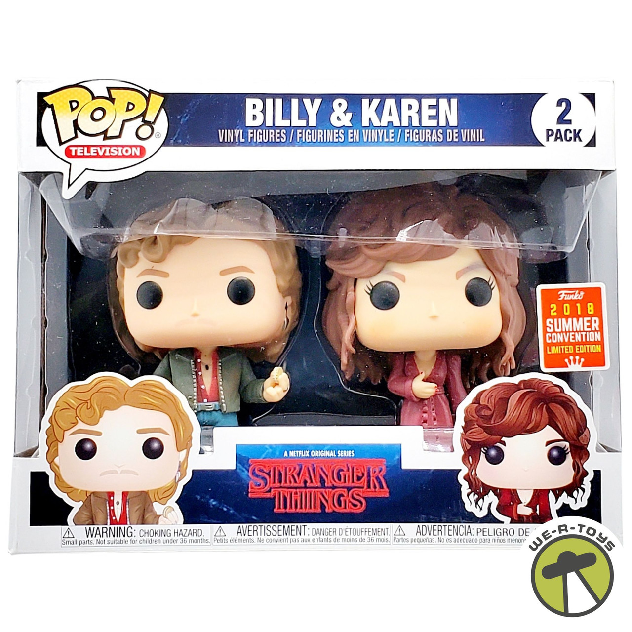 Funko POP Television Stranger Things Billy and Karen Vinyl Figure