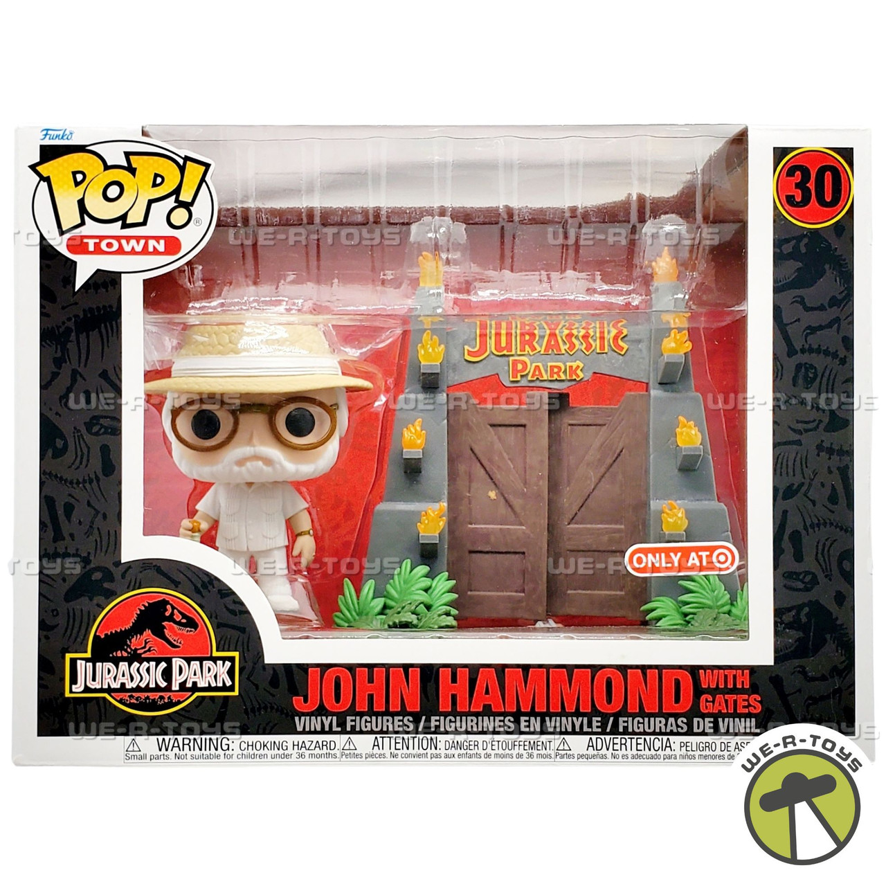 Funko POP Town Jurassic Park John Hammond with Gates 30 Vinyl