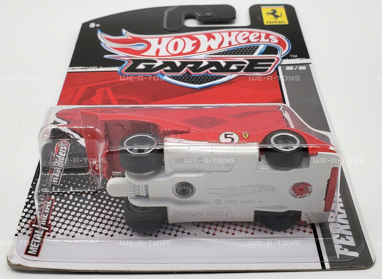 Hot Wheels Garage Ferrari 512 M Vehicle Mattel T8301 NEW