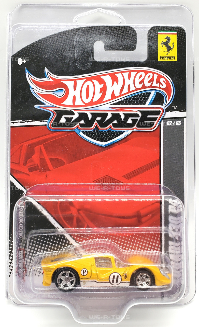 Hot Wheels Garage Yellow Ferrari 330 P4 Vehicle Mattel T8305