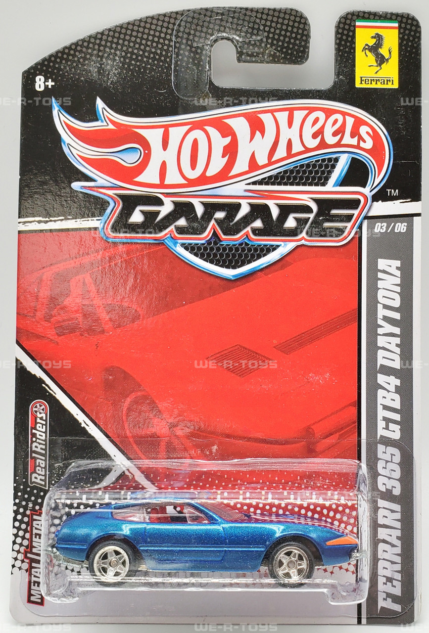 Hot Wheels Garage Blue Ferrari 365 GTB4 Daytona Vehicle Mattel
