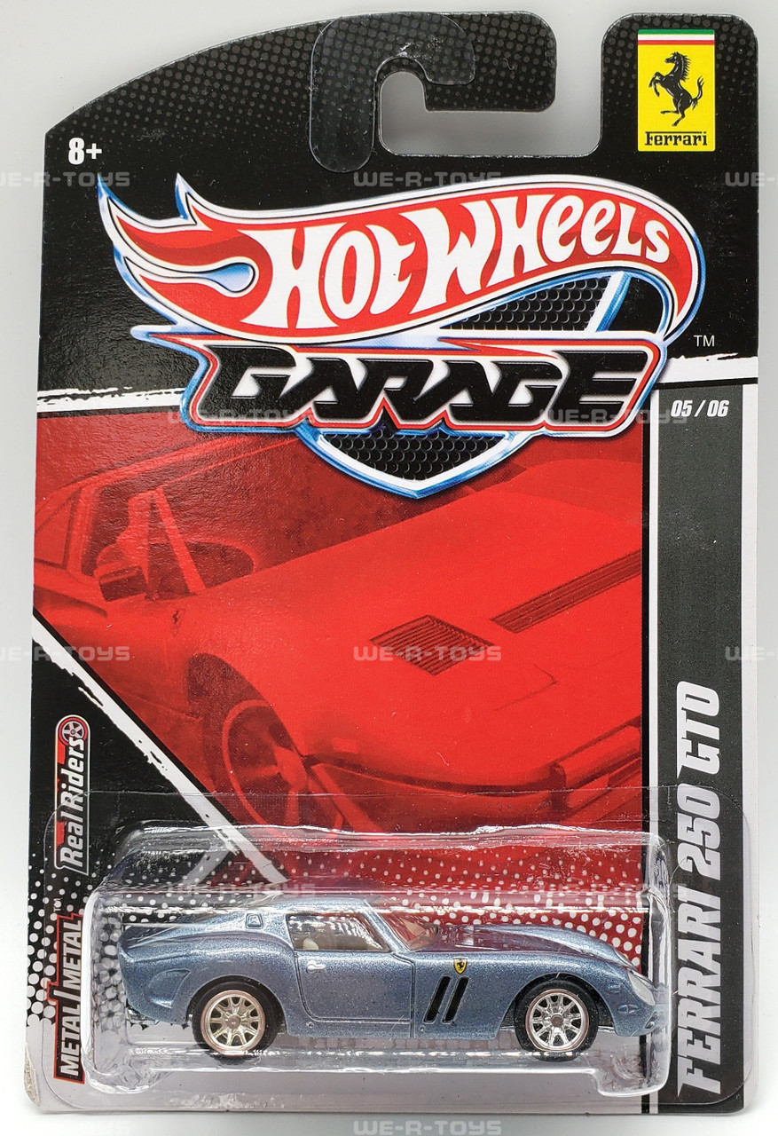 Hot Wheels Garage Blue Ferrari 250 GTO Vehicle Mattel V6190 NEW