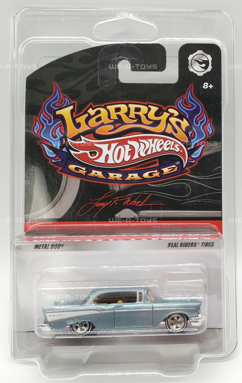 Hot Wheels Larry's Garage Blue '57 Chevy Bel Air Vehicle Mattel