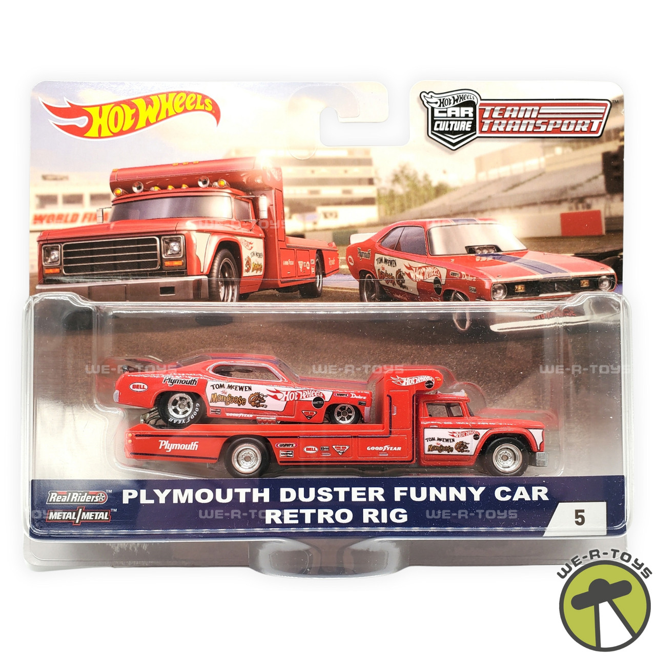 Hot Wheels Car Culture Team Transport Plymouth Duster Funny Car