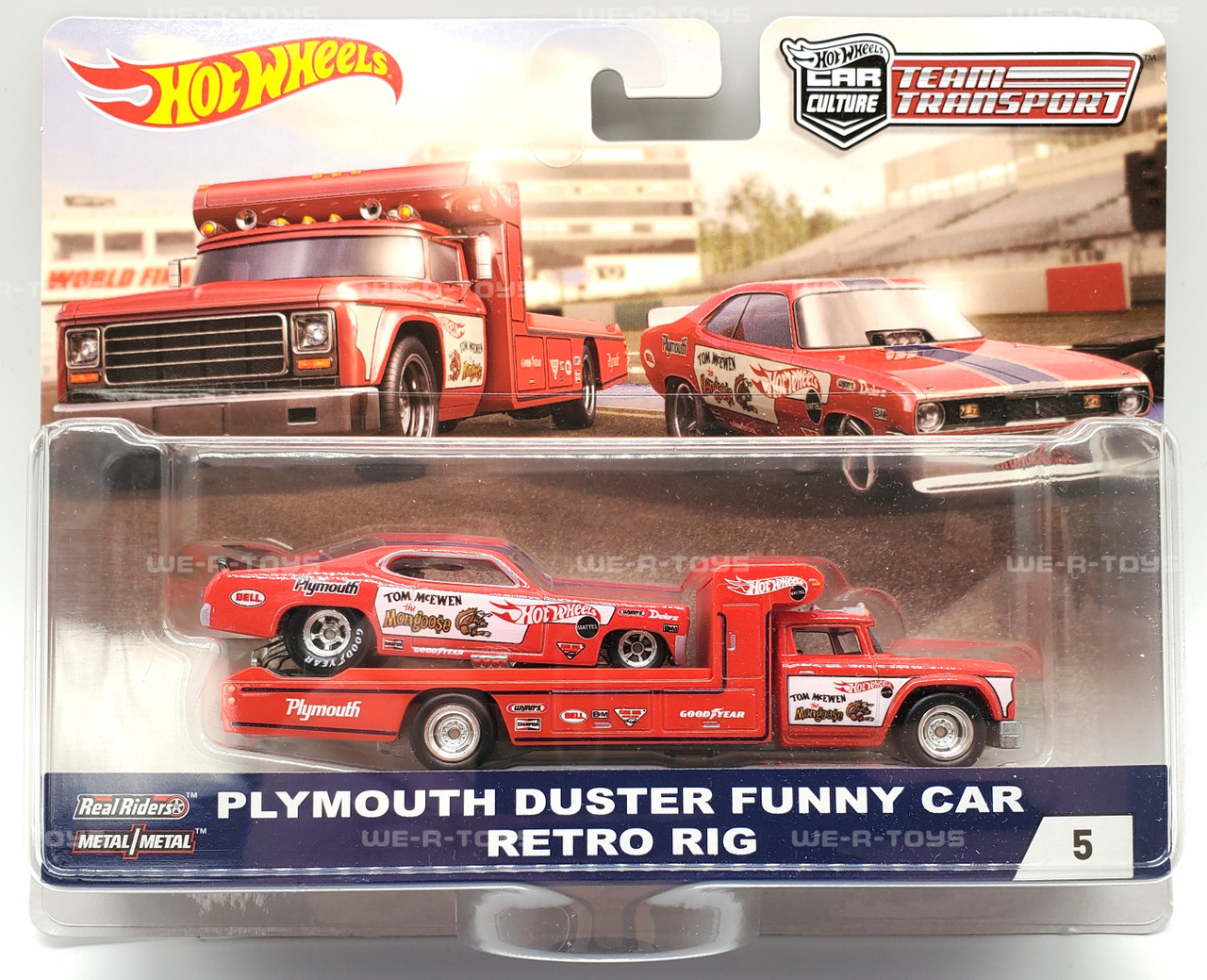 Hot Wheels Car Culture Team Transport Plymouth Duster Funny Car