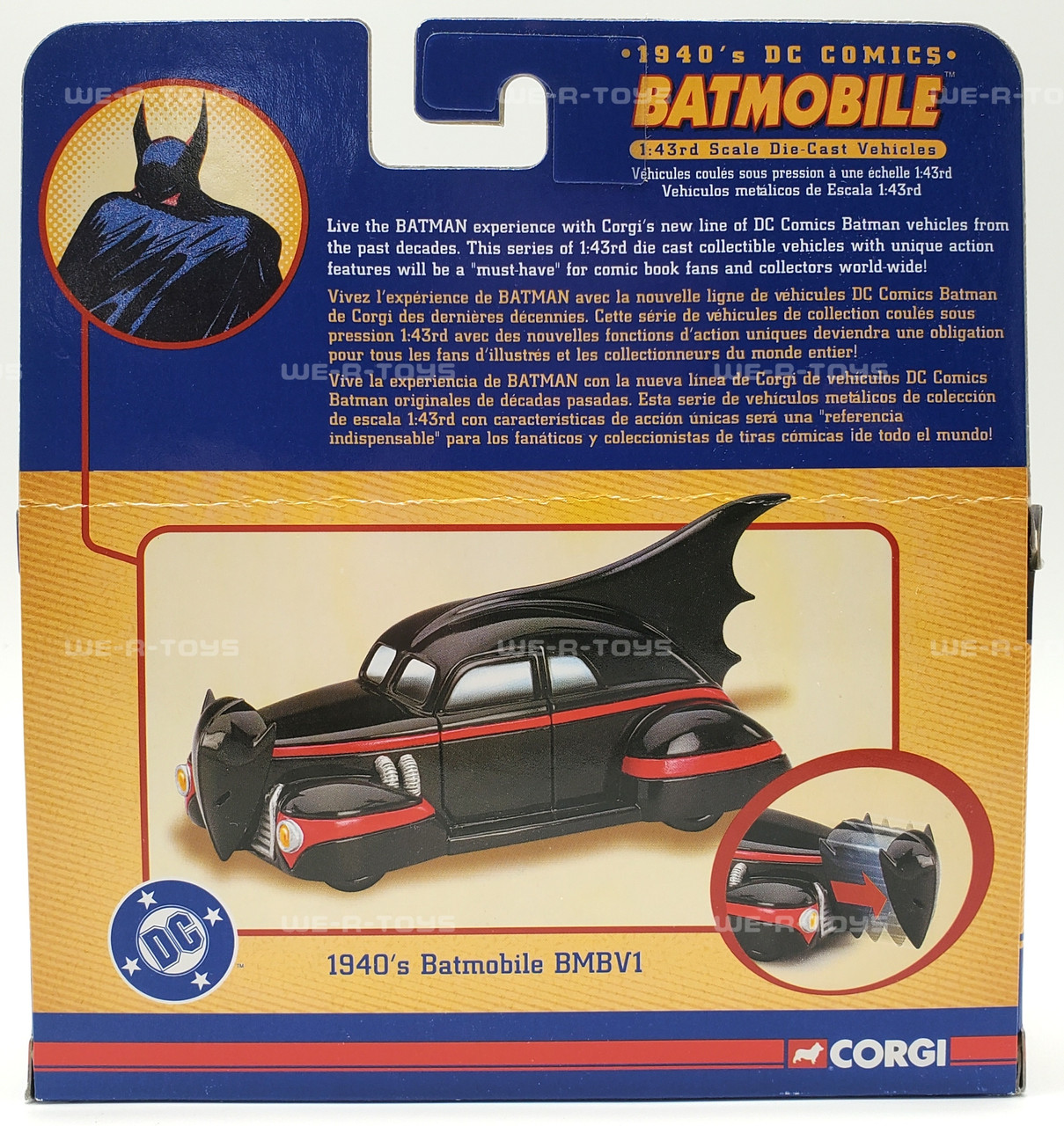 1/18 Batman Batmobile BMBV1 ◇ 2000 DC Comics ◇ コーギー