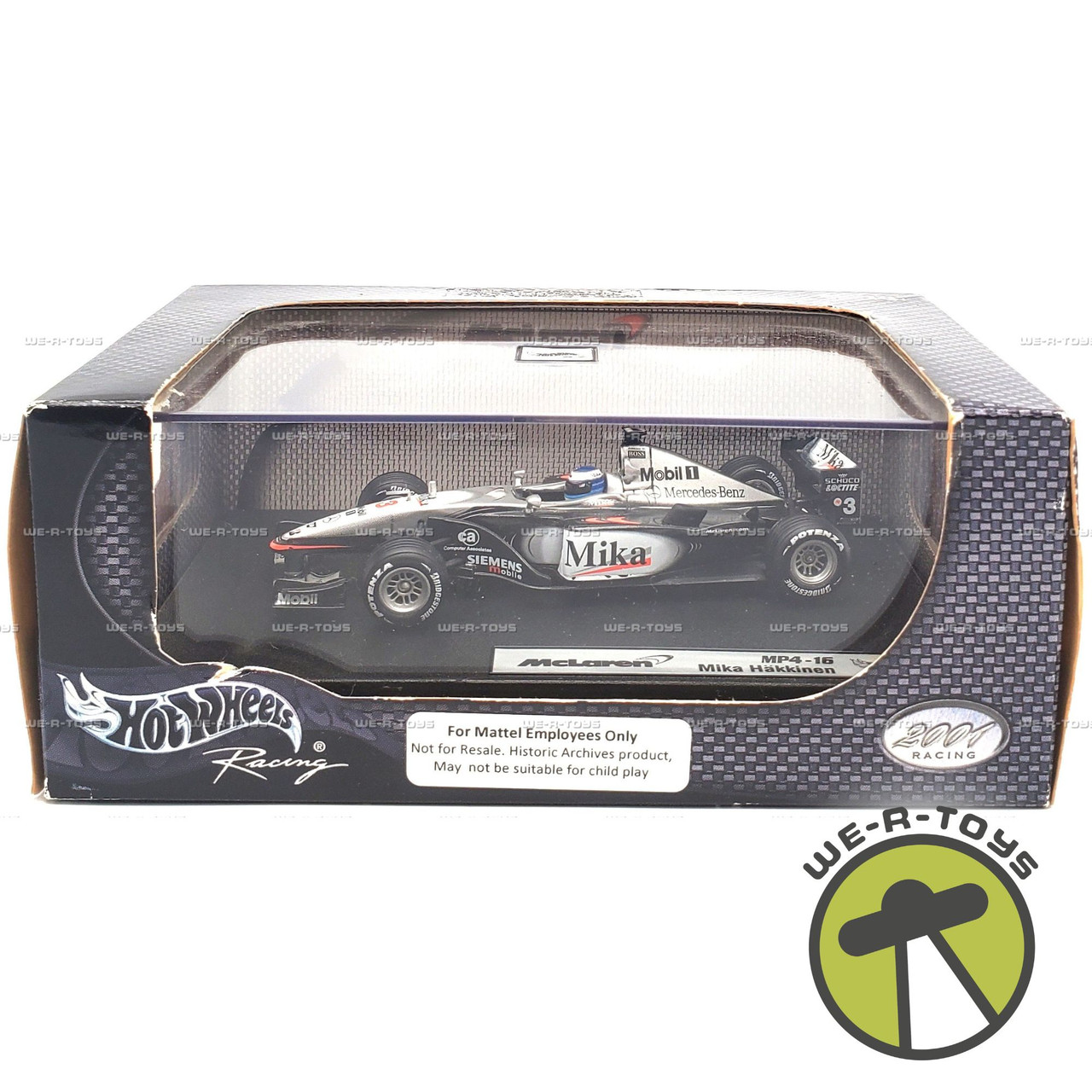 Hot Wheels Racing McLaren MP4-16 Mika Hakkinen Car 2000 Mattel