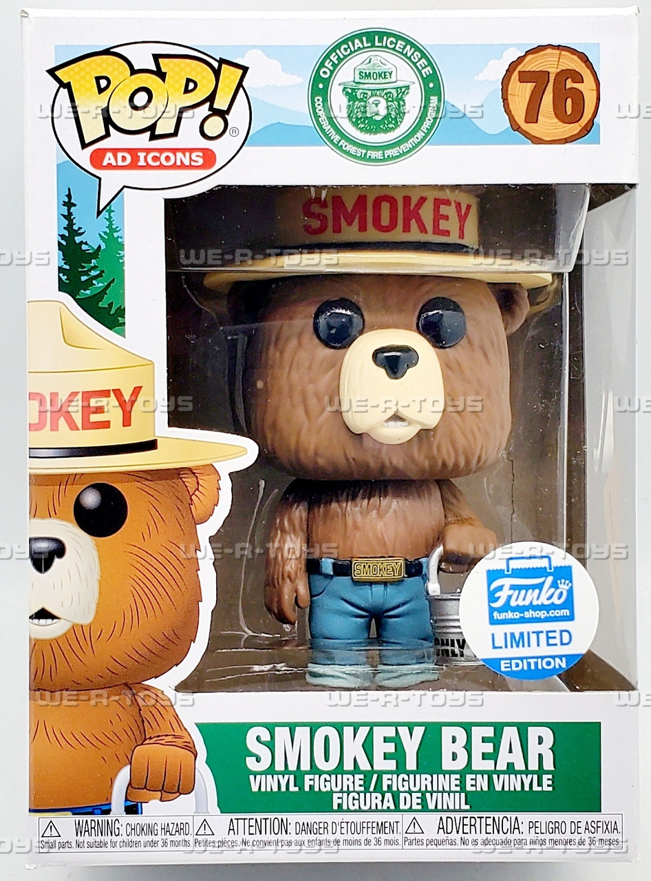 Funko POP AD Icons Smokey Bear with Bucket 76 Vinyl Figure