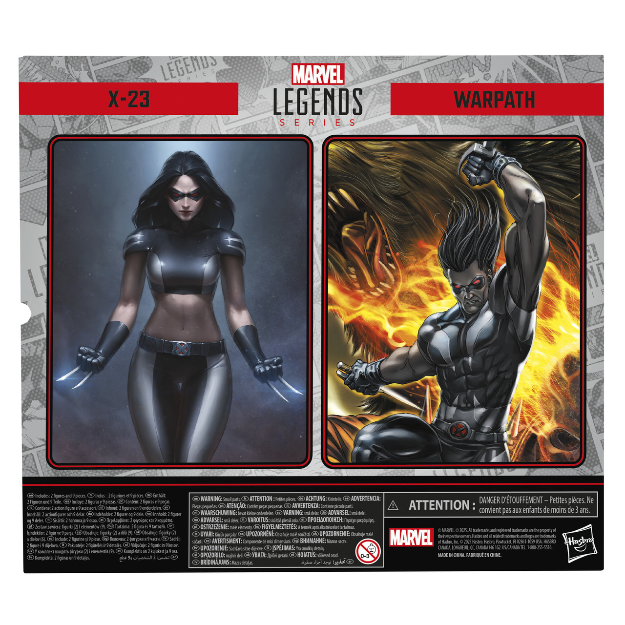 Marvel Legends Series X-Force X-23 & Warpath Action Figures