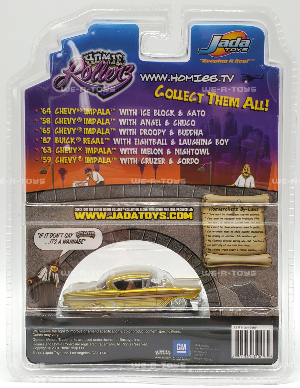 Homie Rollerz '58 Chevy Impala with Chuco & Angel Figures Jada